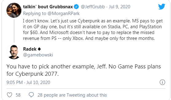 Cyberpunk 2077 не будет доступен в рамках Xbox Game Pass — i2HARD