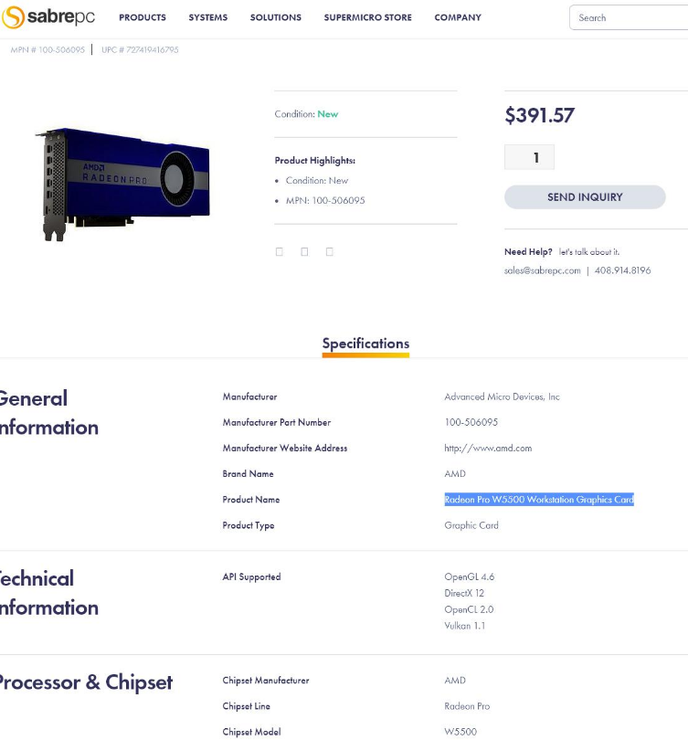 AMD подготовила еще одну видеокарту для профессионалов Radeon Pro W5500 — i2HARD